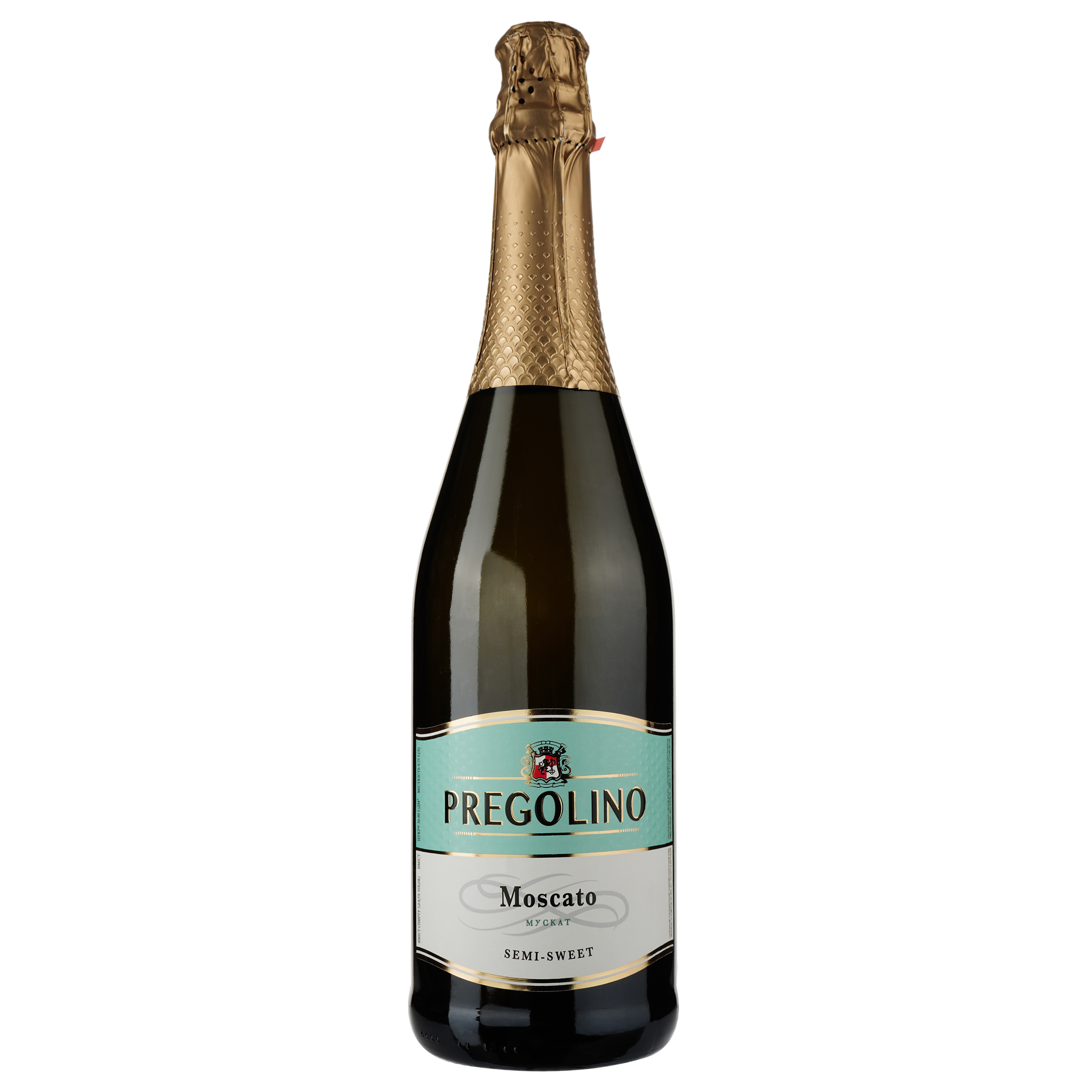 Напій винний слабоалкогольний газований Pregolino Fragola Moscato, білий, напівсолодкий, 8,5%, 0,75 л (478710) - фото 1