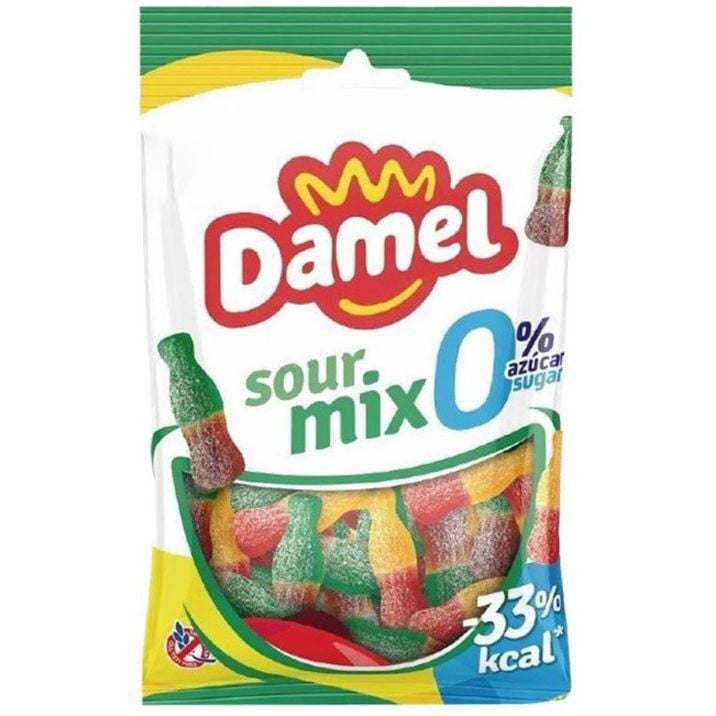 Конфеты Damel Sour mix жевательные без сахара 90 г - фото 1