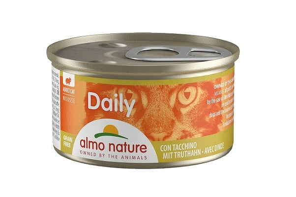 Влажный корм для кошек Almo Nature Daily Menu Cat, мусс с индейкой, 85 г - фото 1