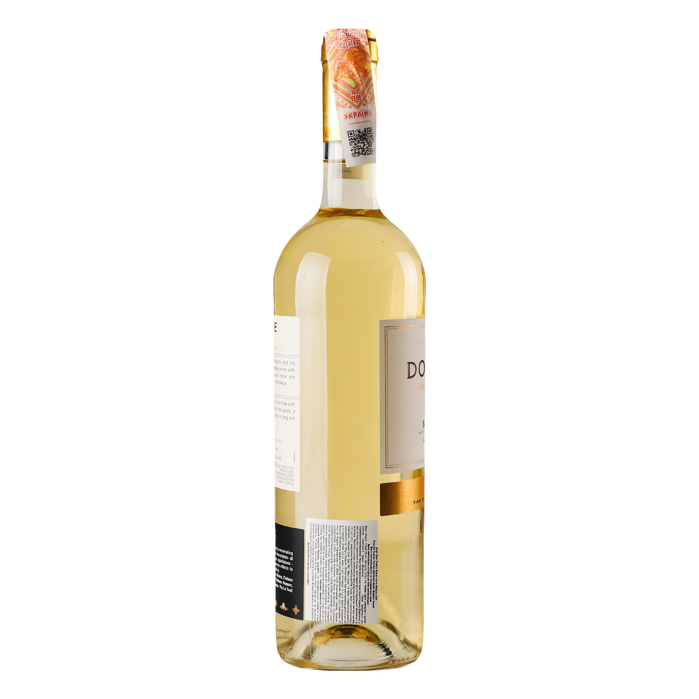 Вино Dourthe Grands Terroirs Bordeaux Blanc moelleux, белое полусладкое, 11%, 0,75 л - фото 3