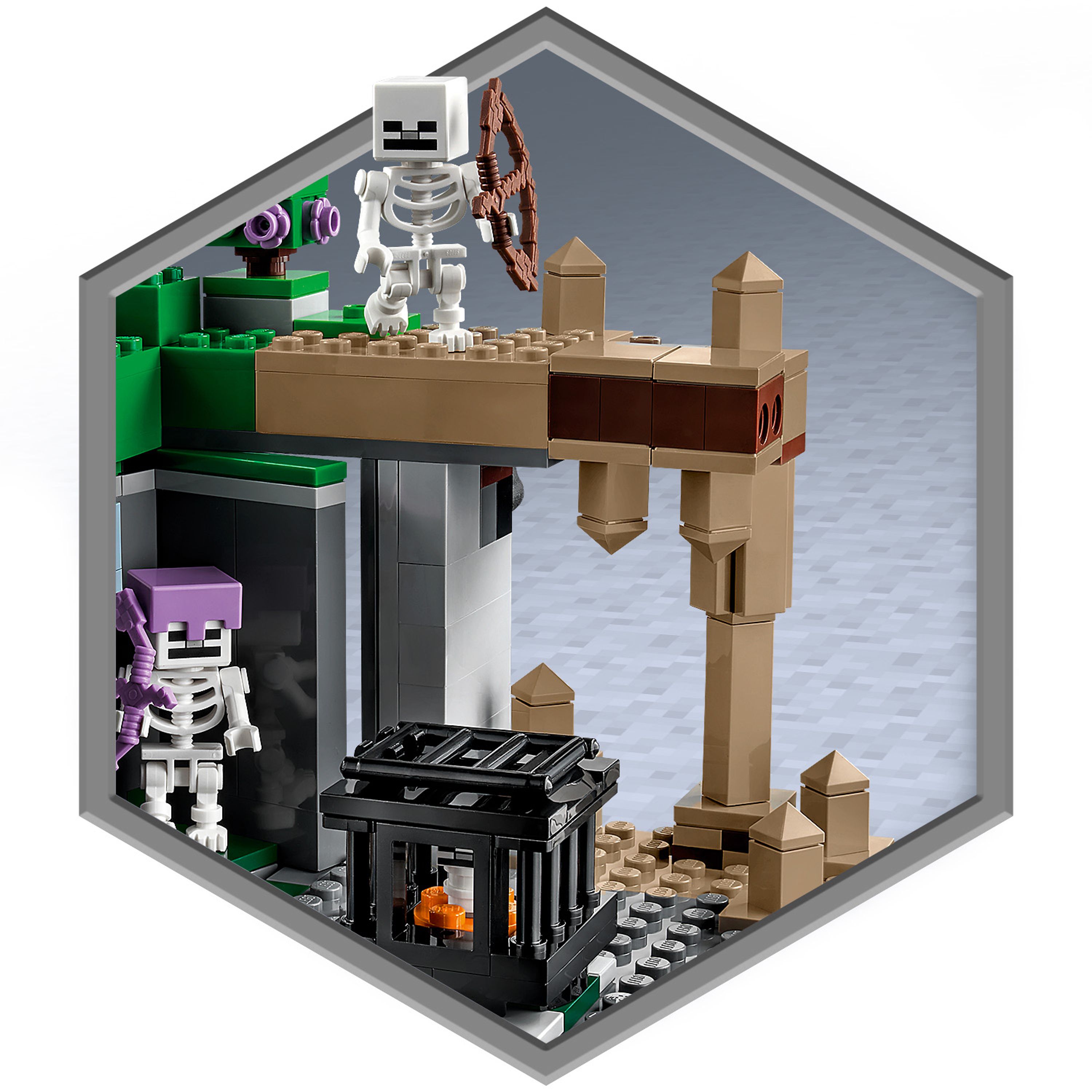 Конструктор LEGO Minecraft Подземелье скелетов, 364 детали (21189) - фото 6