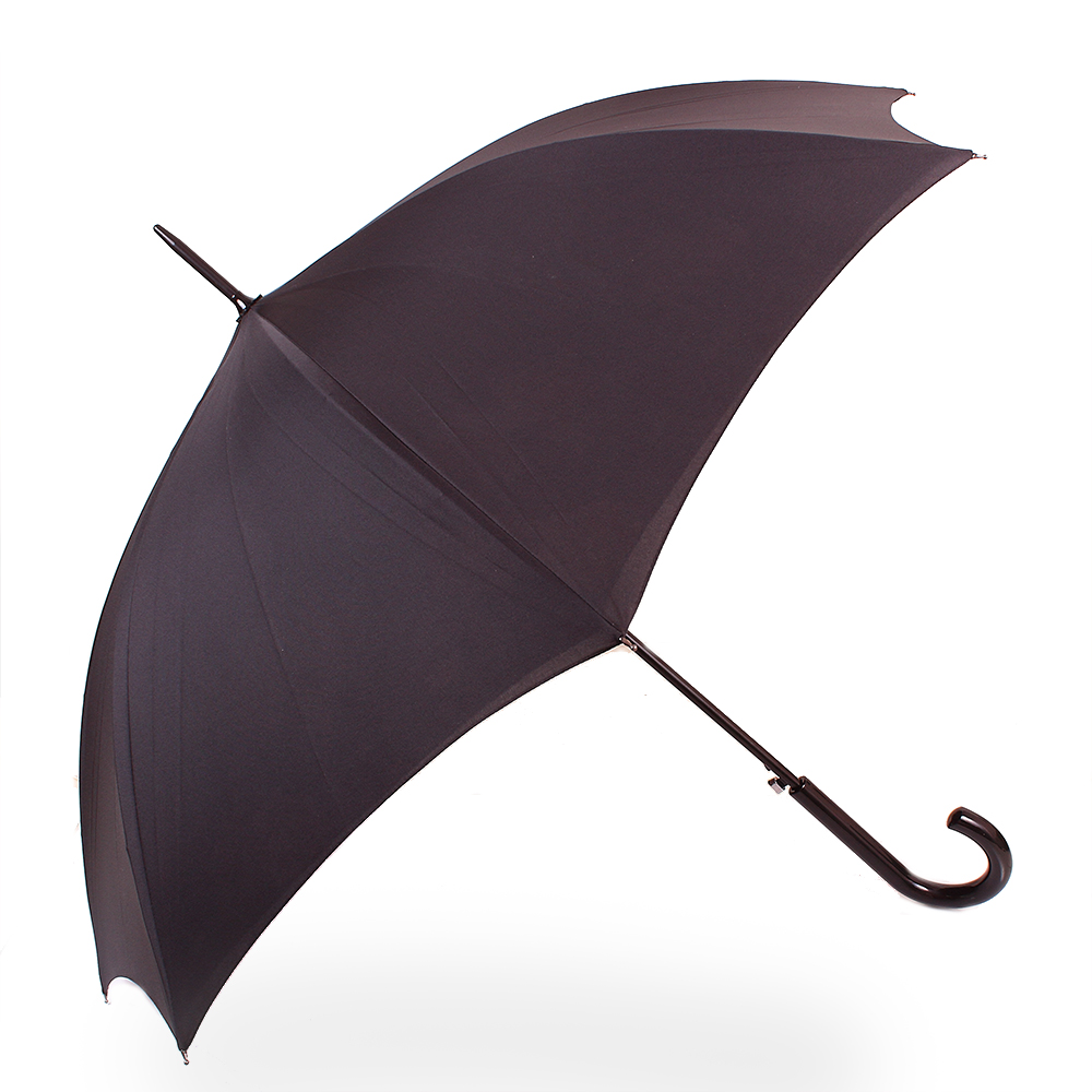 Женский зонт-трость полуавтомат Fulton 95 см черный - фото 2