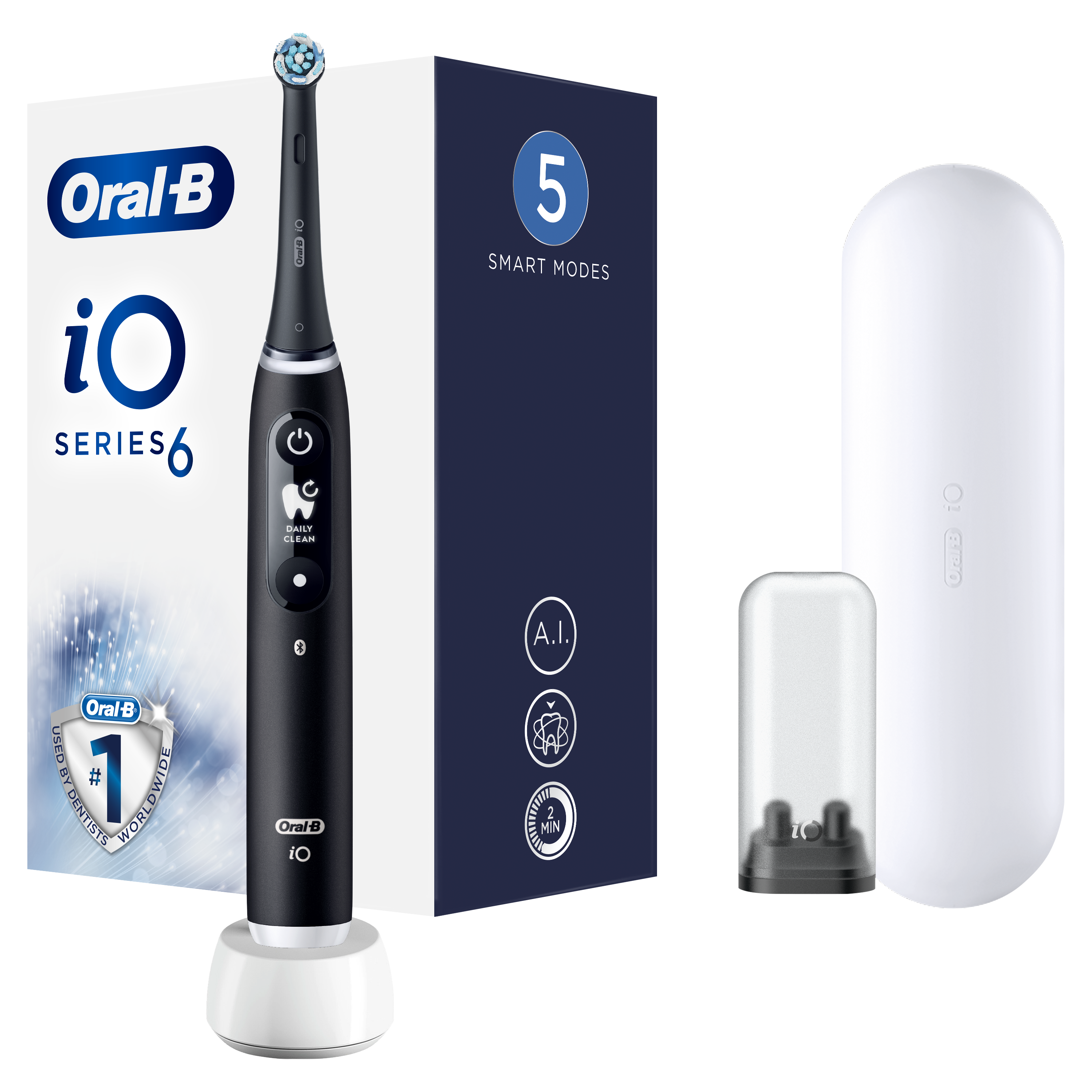 Електрична зубна щітка Oral-B iO Series 6 iOM6.1B6.3DK, 3753 Black - фото 1