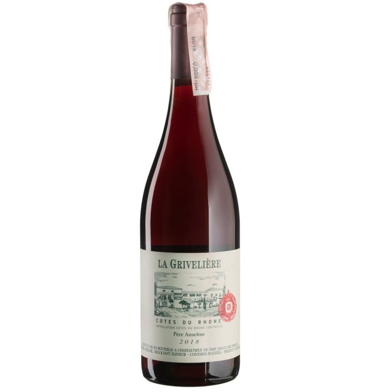 Вино Brotte Cotes du Rhone La Griveliere Pere Anselme Red, красное, сухое, 0,75 л - фото 1