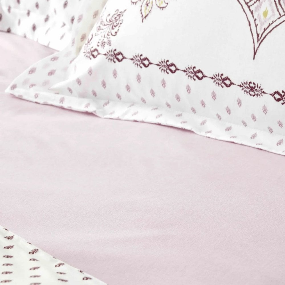 Комплект постельного белья Karaca Home Care pudra, ранфорс, евростандарт, розовый (svt-2000022300735) - фото 2