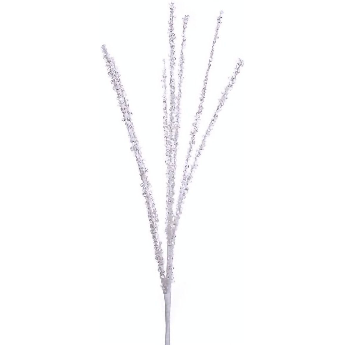 Декоративна гілочка Lefard 48 см срібляста (801-317) - фото 1