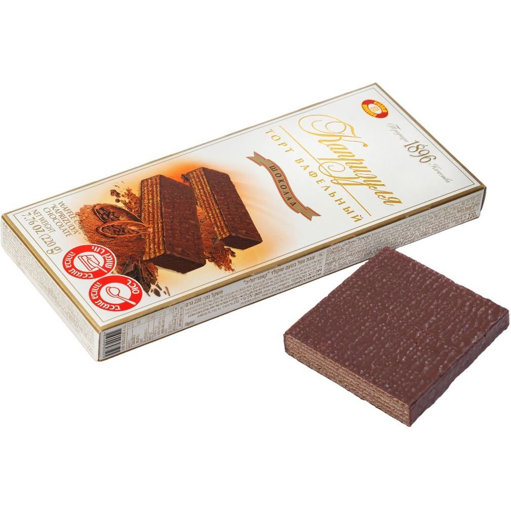 Торт вафельний Бісквіт-Шоколад Капризуля Шоколад, 220 г - фото 1