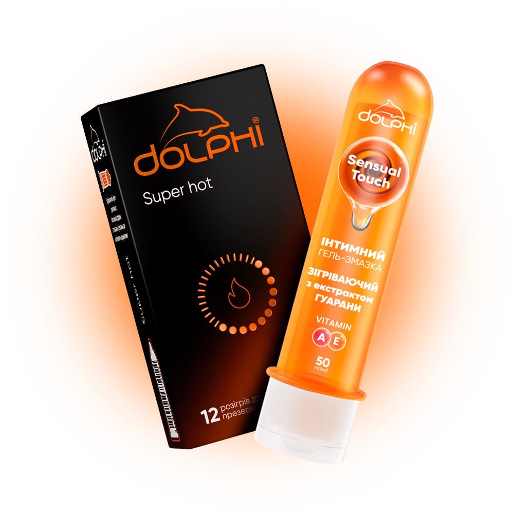Интимный гель-смазка Dolphi Sensual Touch согревающий, с экстрактом гуараны и витаминами А и Е, 50 мл (Dolphi_Gel_ST_50ml) - фото 2