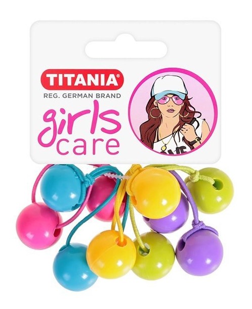 Набор разноцветных резинок для волос Titania Шарик, 5 шт. (7982 GIRL) - фото 1