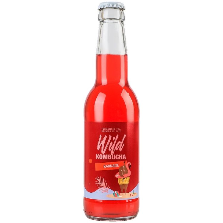 Комбуча Wild Kombucha Каркаде 330 мл - фото 1