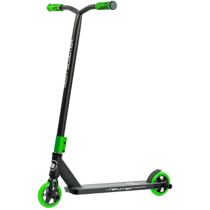 Самокат трюковый Best Scooter 50х10х82 см Черно-зеленый 000231689 - фото 1