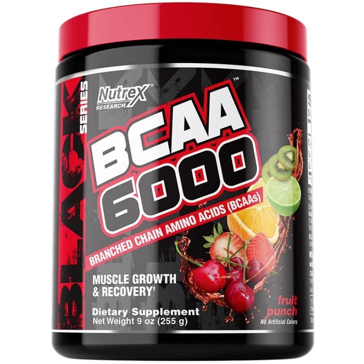 Аминокислота Nutrex Research BCAA 6000 Фруктовый пунш 255 г - фото 1