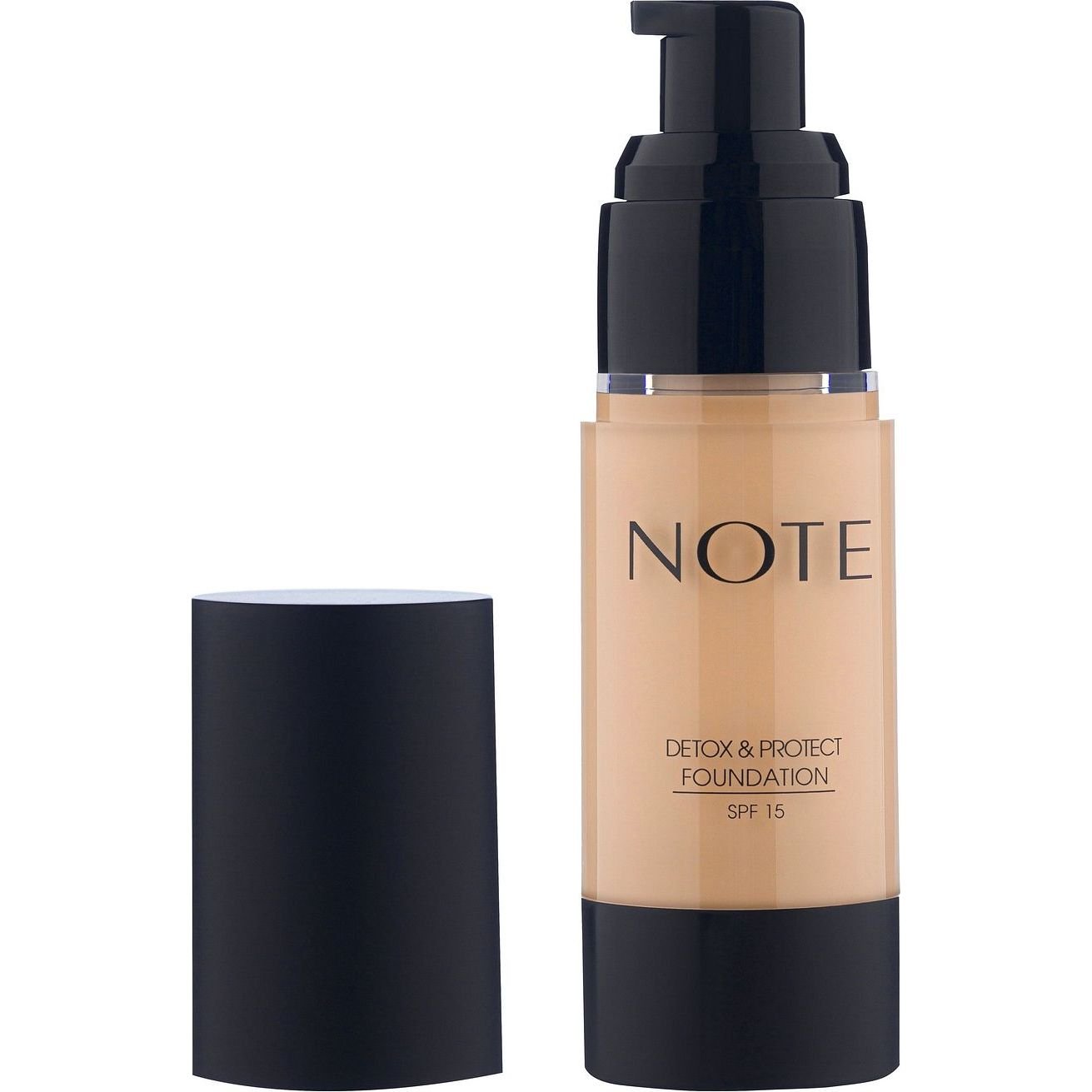 Тональна основа Note Cosmetique Detox And Protect Foundation відтінок 128 (Sand Ivory) 30 мл - фото 2