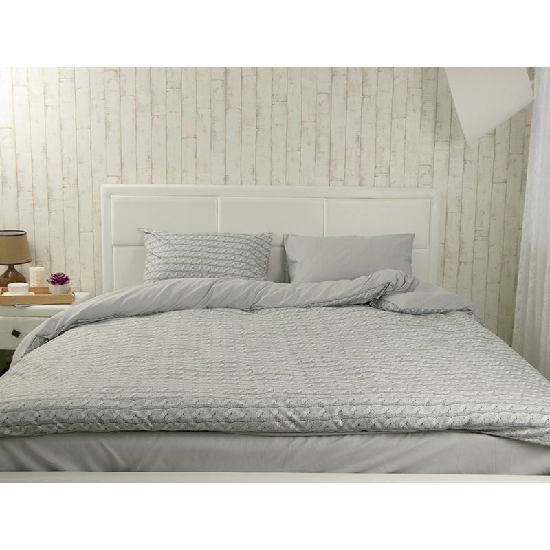 Комплект постельного белья Руно Grey Braid, двуспальный, микрофайбер (Р655.52_Grey Braid) - фото 2