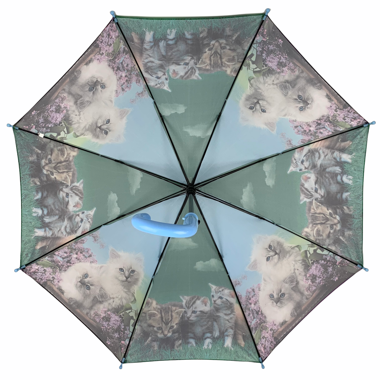 Дитяча парасолька-палиця напівавтомат The Best 88 см зелена - фото 4