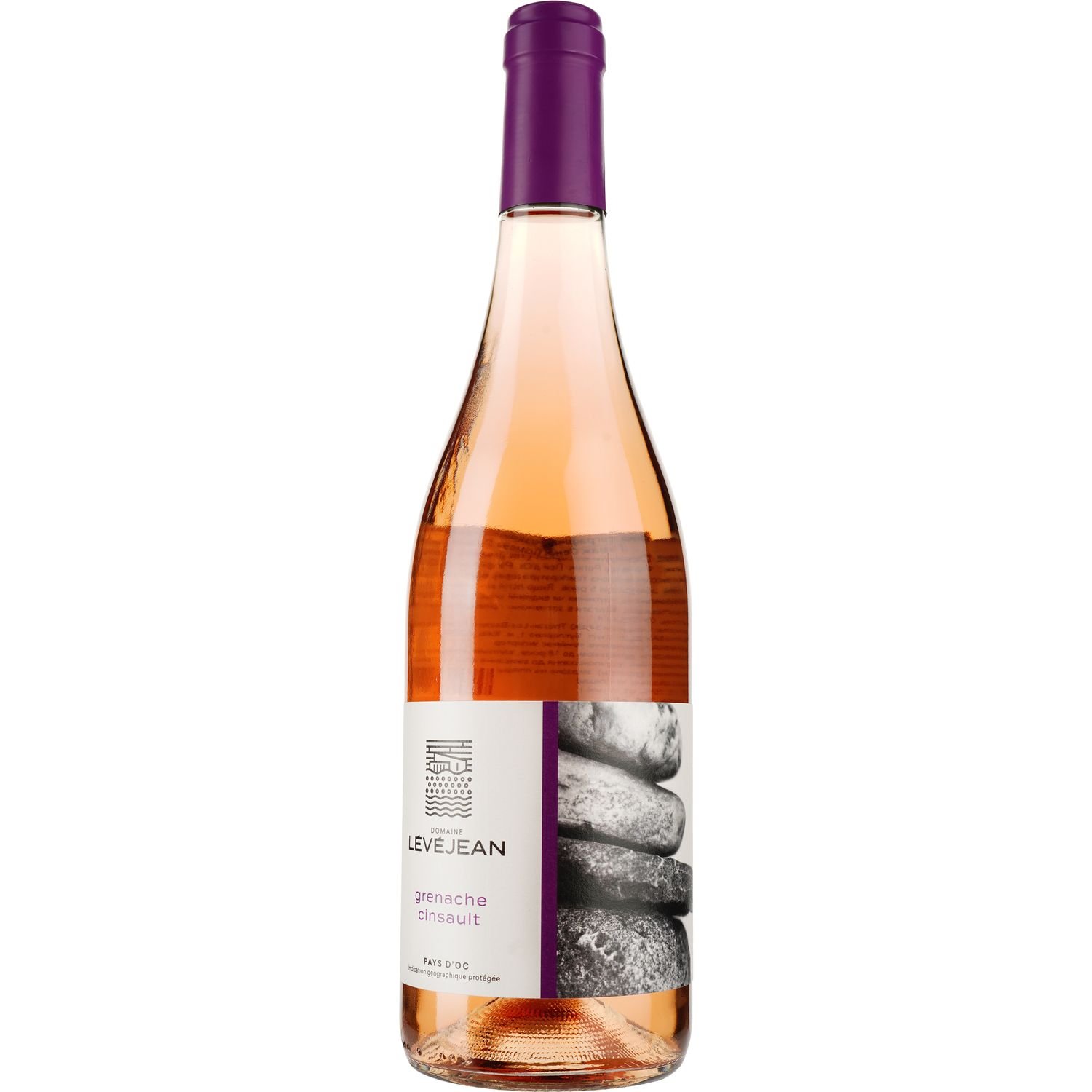 Вино Domaine Levejean Grenache Cinsault IGP Pays D'Oc, розовое, сухое, 0,75 л - фото 1