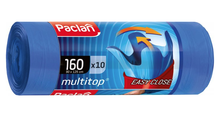 Пакети для сміття Paclan Multitop, 160 л, 10 шт. - фото 1