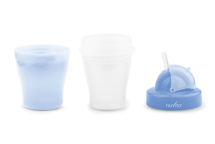 Чашка-непроливайка Nuvita с трубочкой, 200 мл, голубой (NV1436Blue) - фото 2