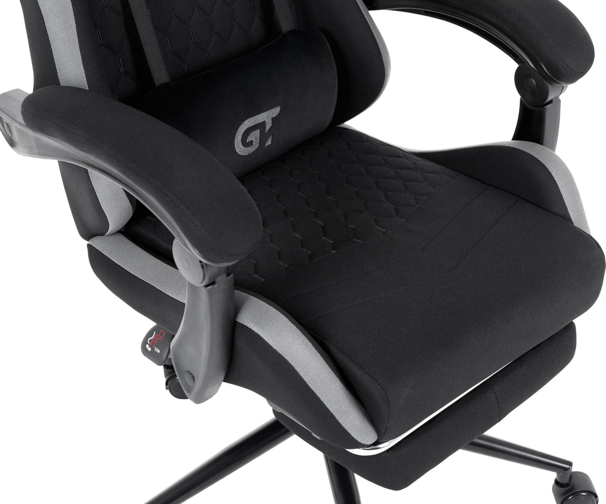 Геймерское кресло GT Racer черное с серым (X-2324 Fabric Black/Gray) - фото 6