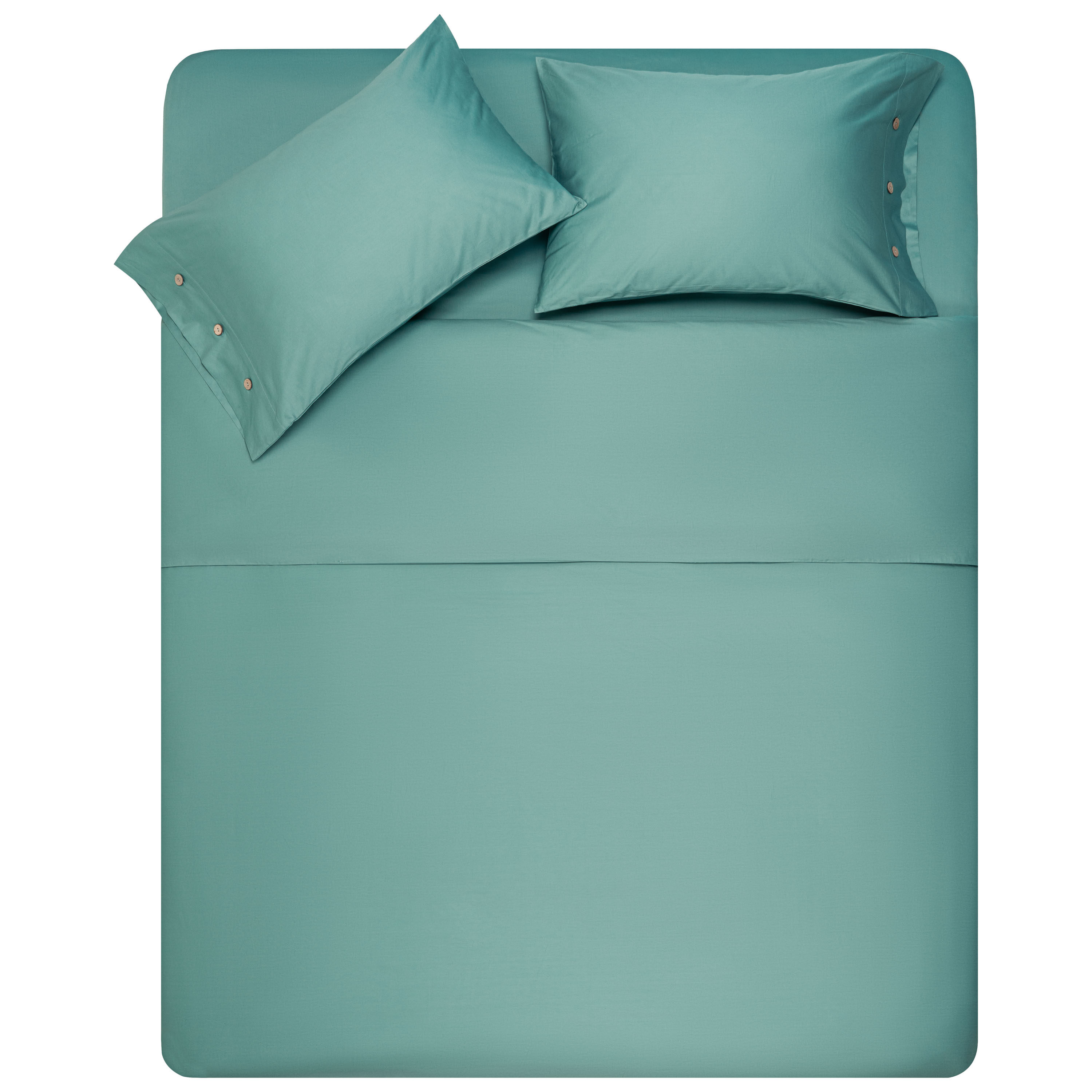 Комплект постельного белья Ardesto Mix&Match сатин двуспальный евро зеленый (ART2022SG) - фото 7