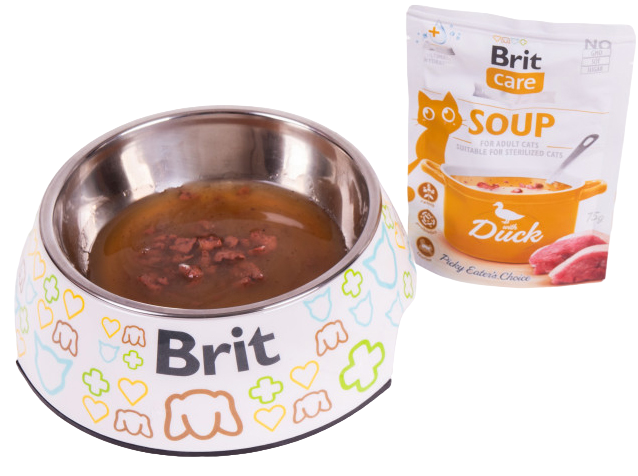 Вологий корм для котів Brit Care Soup з качкою 75 г - фото 3