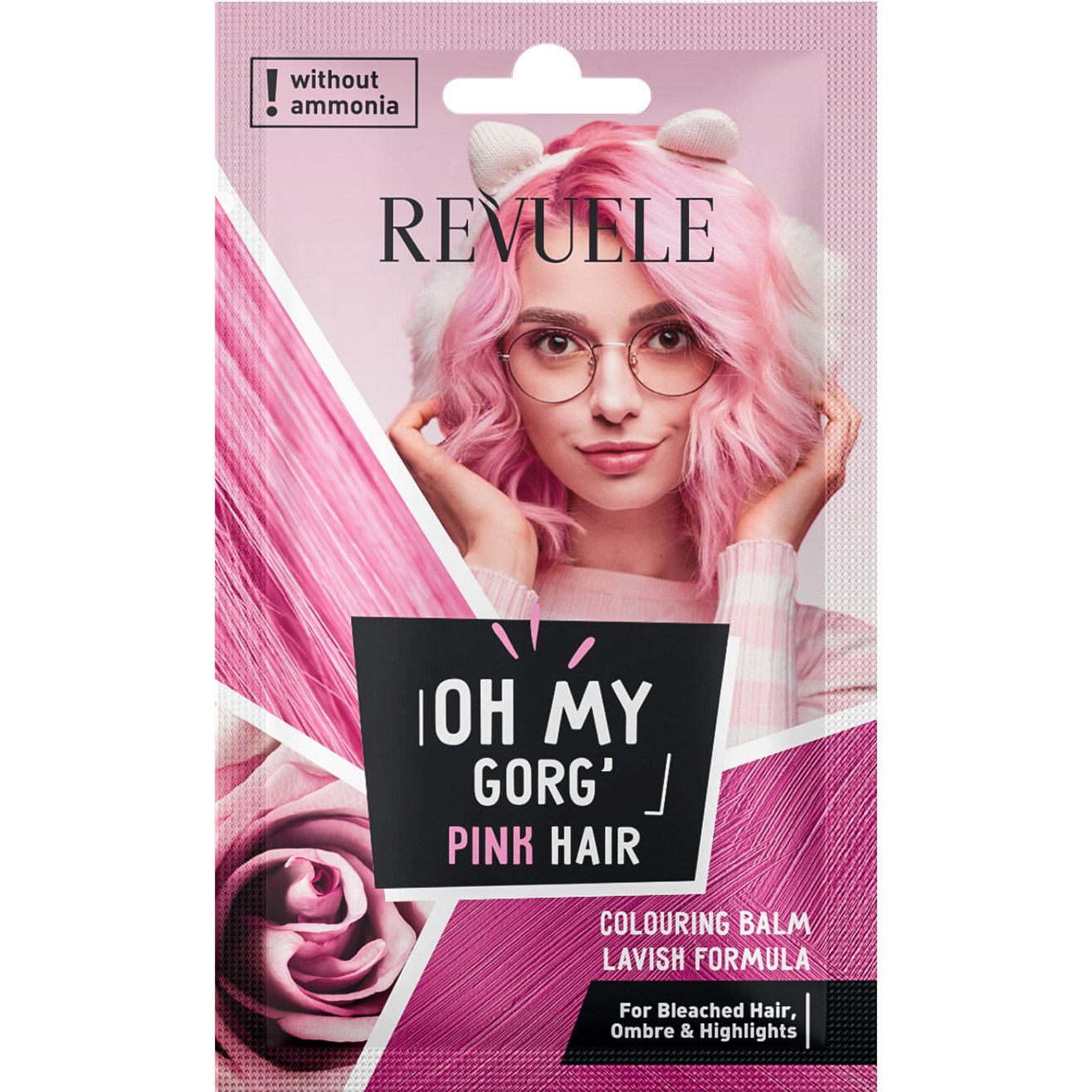 Бальзам для волос Revuele Oh My Gorg Pink Hair Colouring Balm, розовый, 25 мл - фото 1