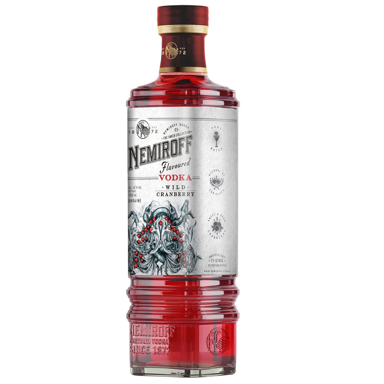 Настойка Nemiroff Wild Cranberry 40% 1 л - фото 2