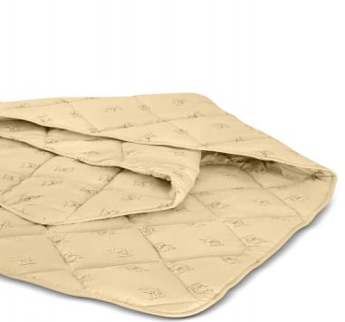 Одеяло шерстяное MirSon Gold Camel №022, летнее, 200x220 см, кремовое - фото 4