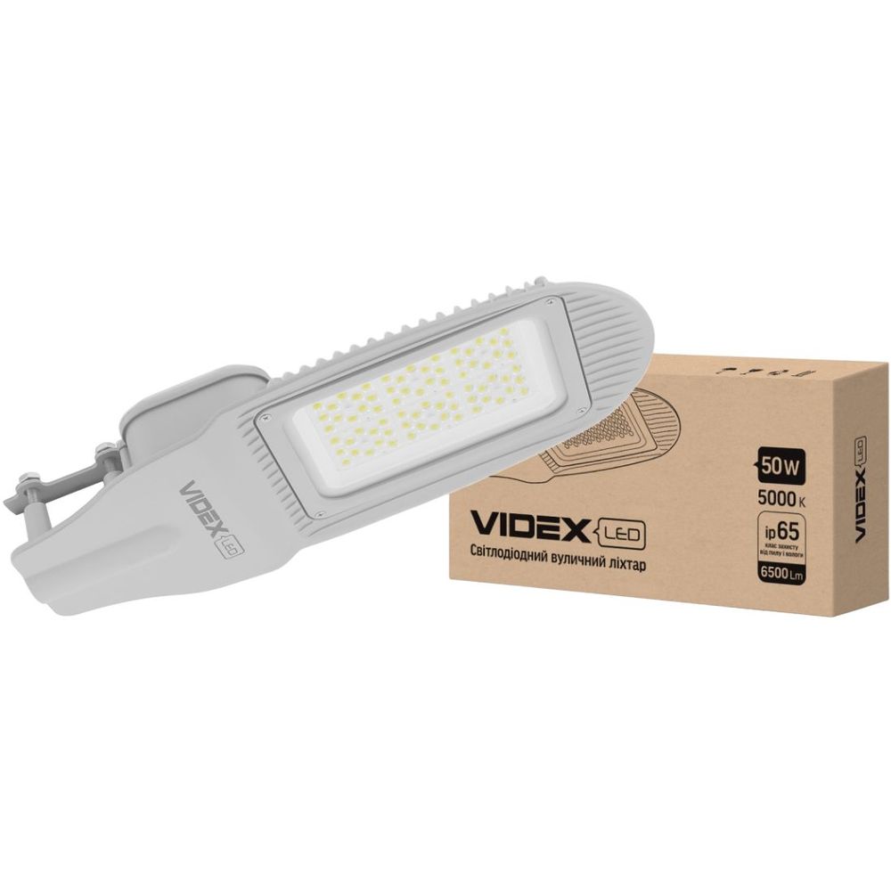 Фонарь уличный Videx LED 50W 5000K серый (VL-SL06-505) - фото 1