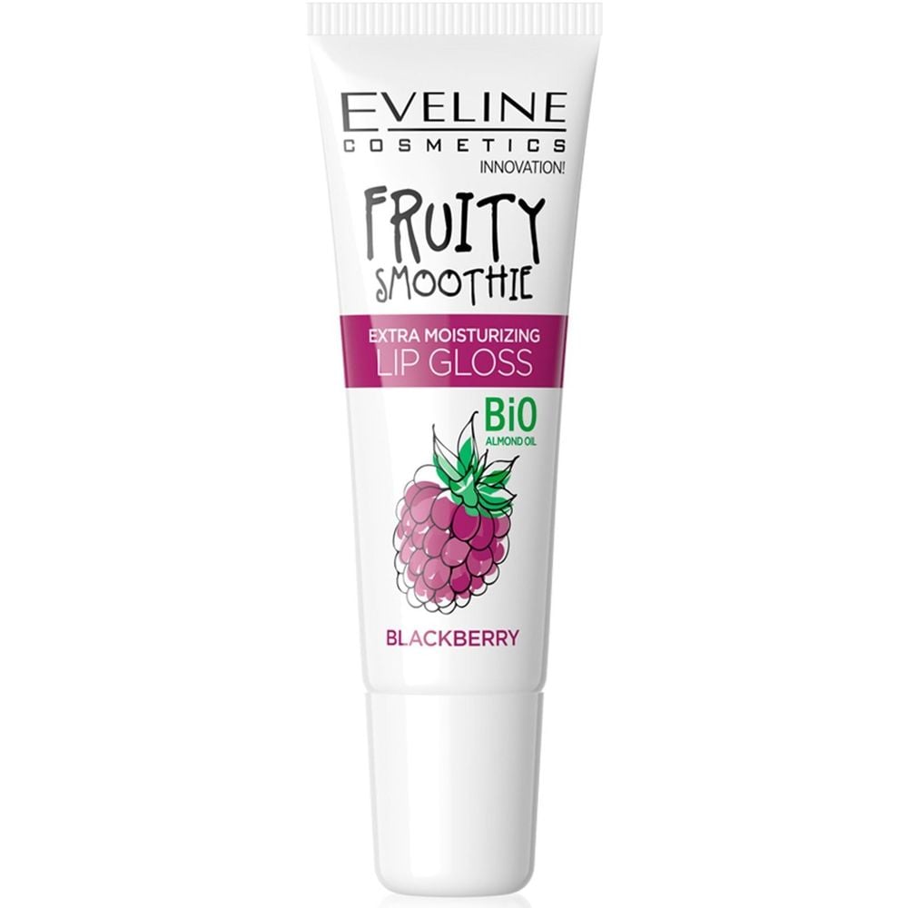 Блиск для губ Eveline Cosmetics Fruity Smoothie Blackberry екстразволожуючий 12 мл (LBL12FRSBLA) - фото 1