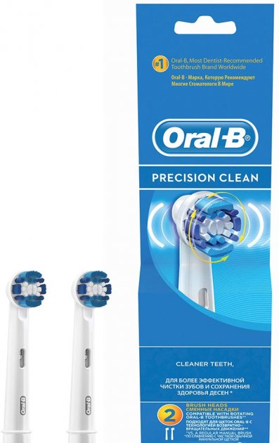 Насадки для электрических зубных щеток Oral-B Precision Clean, 2 шт. - фото 1