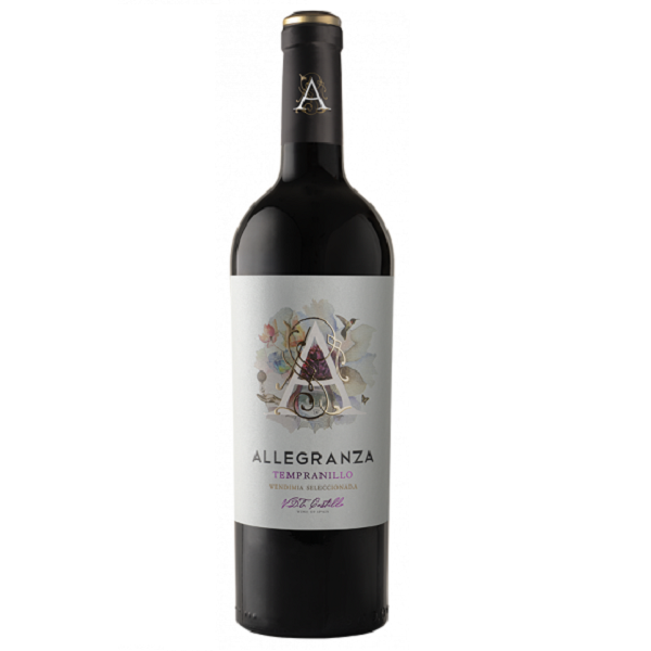 Вино Allegranza Tempranillo Vendimia Seleccionada, красное, сухое, 13,5%, 0,75 л - фото 1