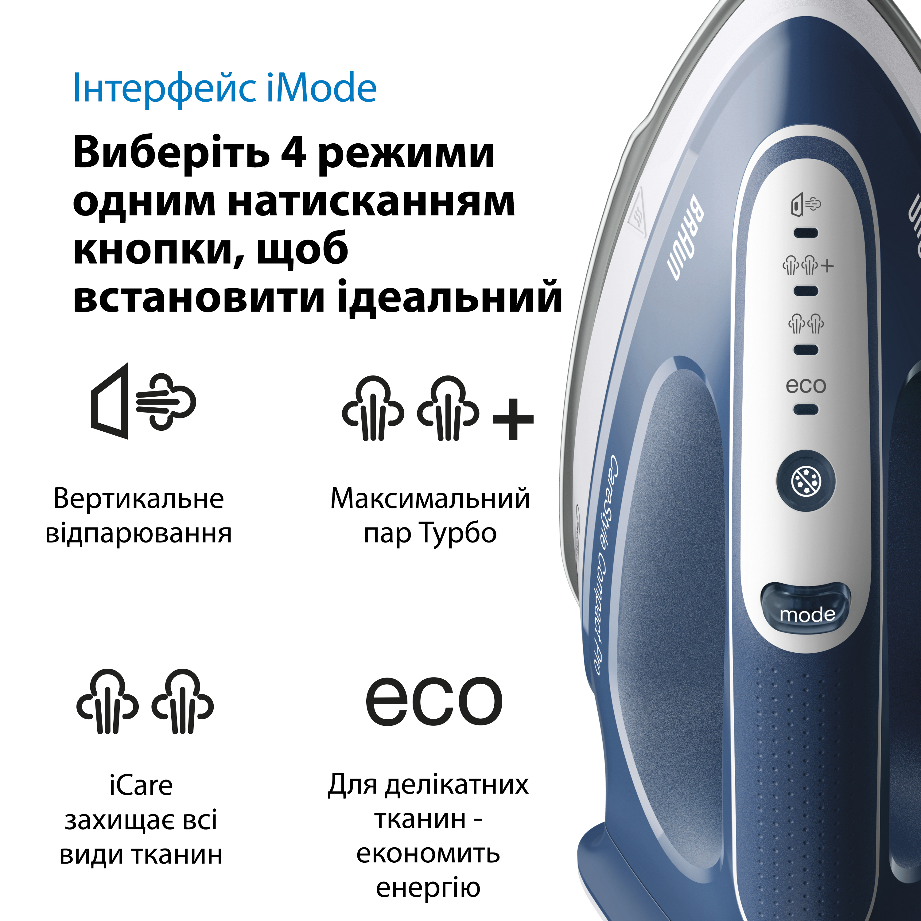 Прасувальна система Braun CareStyle Compact Pro IS 2565 BL біло-синя - фото 7