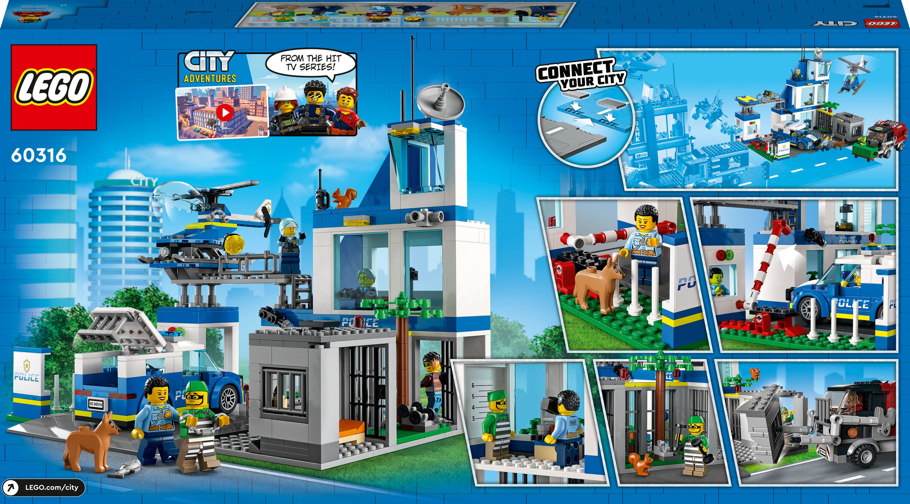 Конструктор LEGO City Поліцейська ділянка, 668 деталей (60316) - фото 9