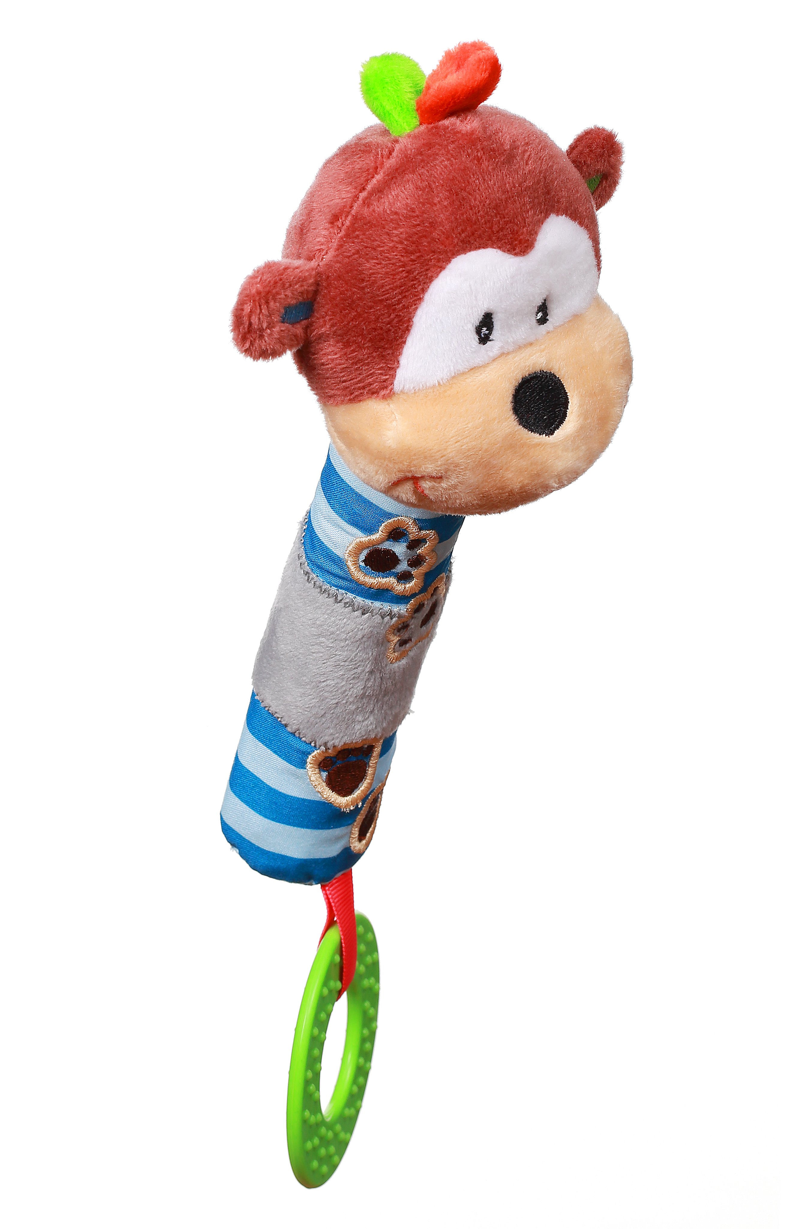 Іграшка-піщалка BabyOno Мавпа Георгій, 22 см, синій (619) - фото 5
