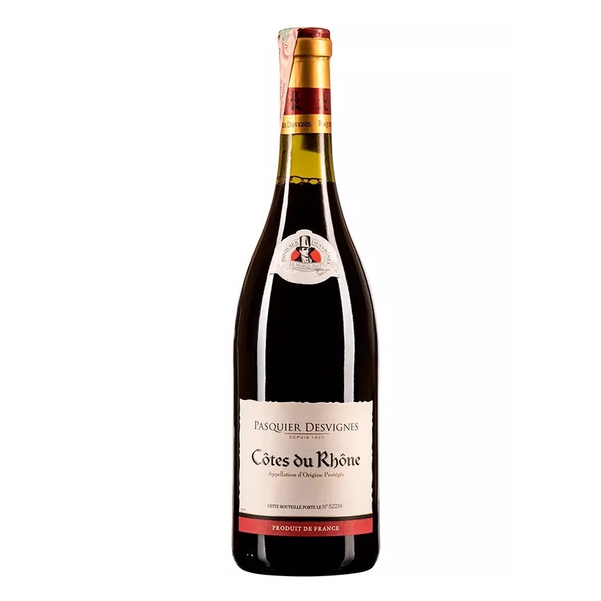 Вино Pasquier Desvignes Cotes du Rhone Rouge, червоне, сухе, 13%, 0,75 л - фото 1