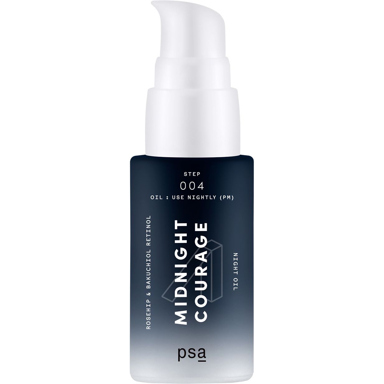 Олія нічна з ретинолом PSA Midnight Courage Rosehip & Bakuchiol Retinol Night Oil 15 мл - фото 1