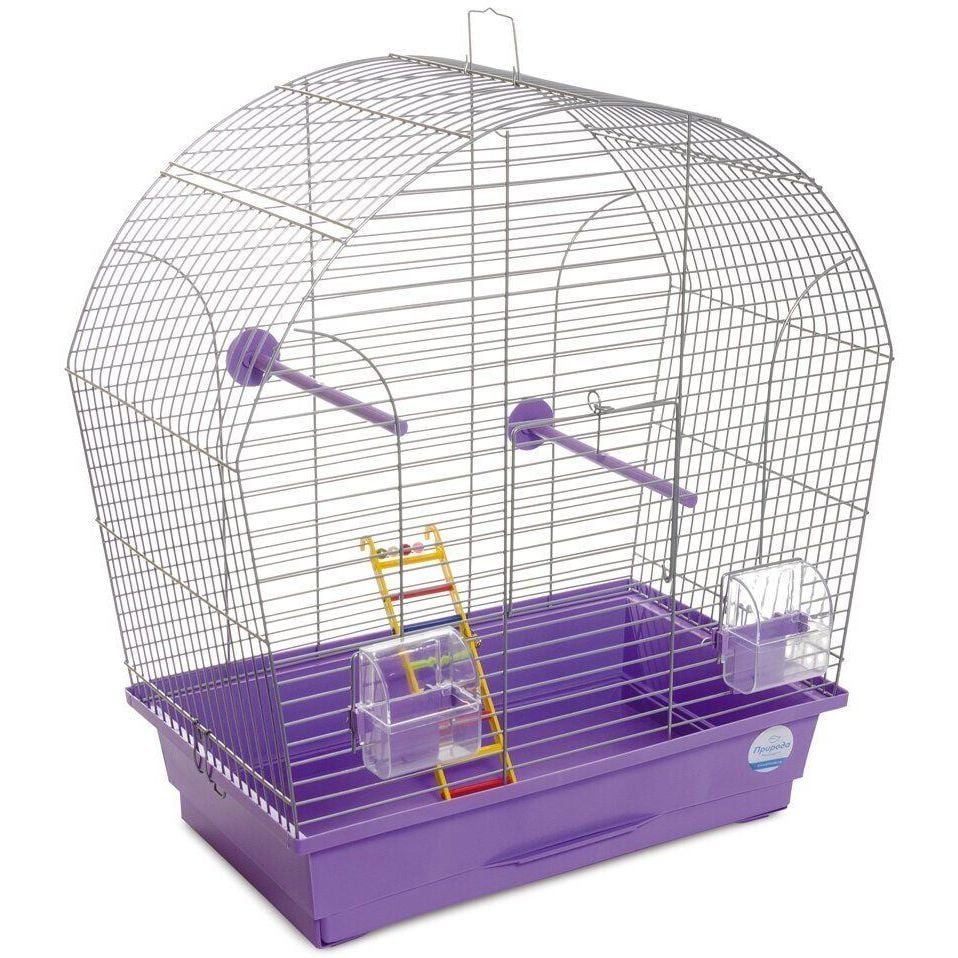 Клетка для птиц Природа Лина, 54х27х44 см, фиолетовая - фото 1