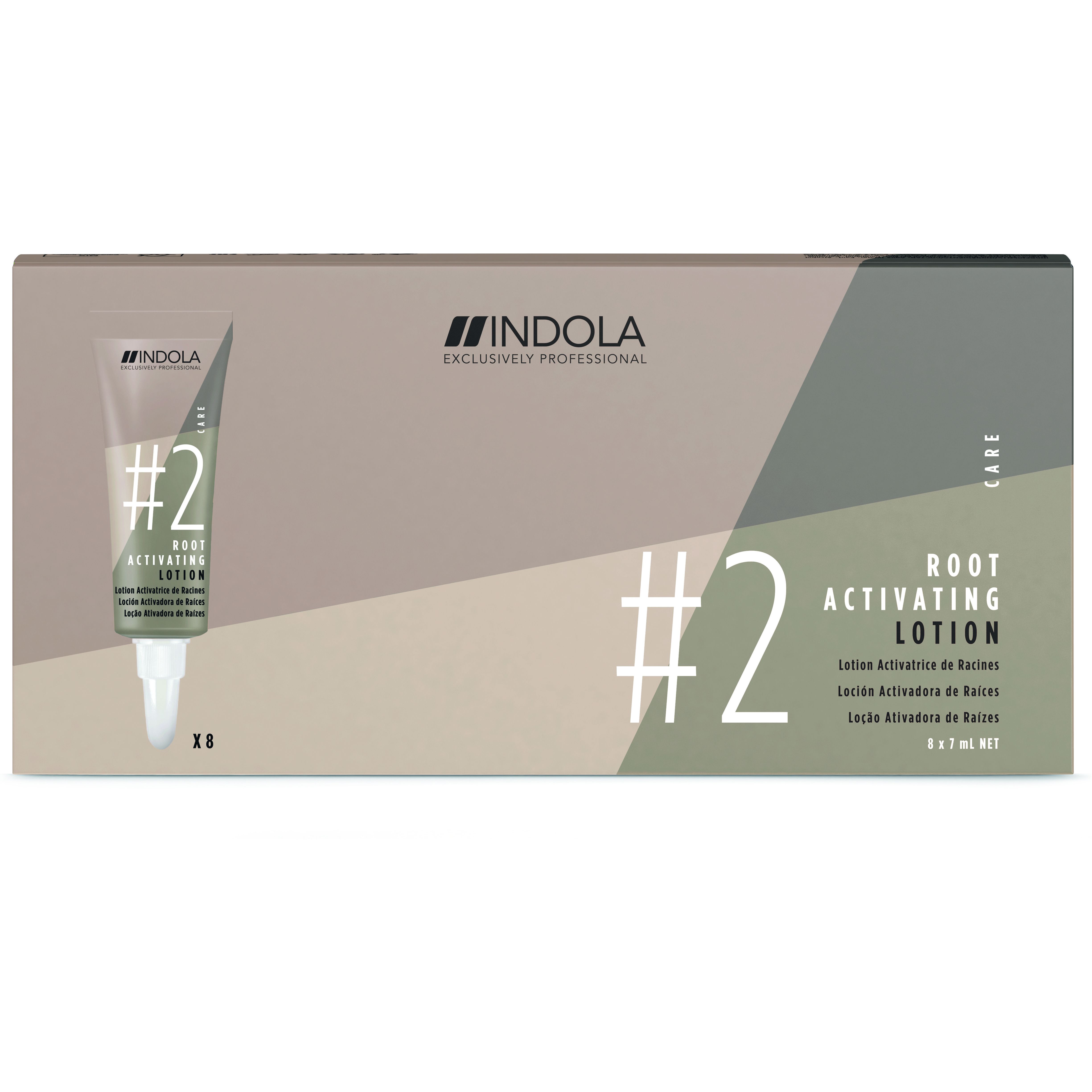 Лосьон для стимуляции роста волос Indola Root Activating, 56 мл (8 шт. по 7 мл) (2706143) - фото 1
