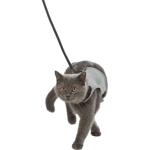 Шлея с поводком для кошек Trixie Xcat, нейлон, 24-42х120х1 см, 1 наб., в ассортименте - фото 4