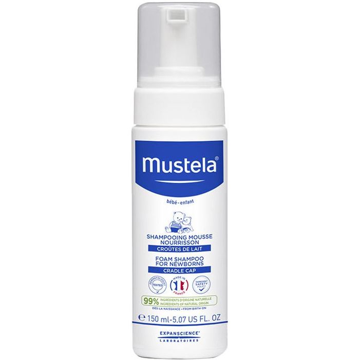 Пінка-шампунь для новонароджених Mustela BeBe Foam Shampoo For Newborns 150 мл - фото 1