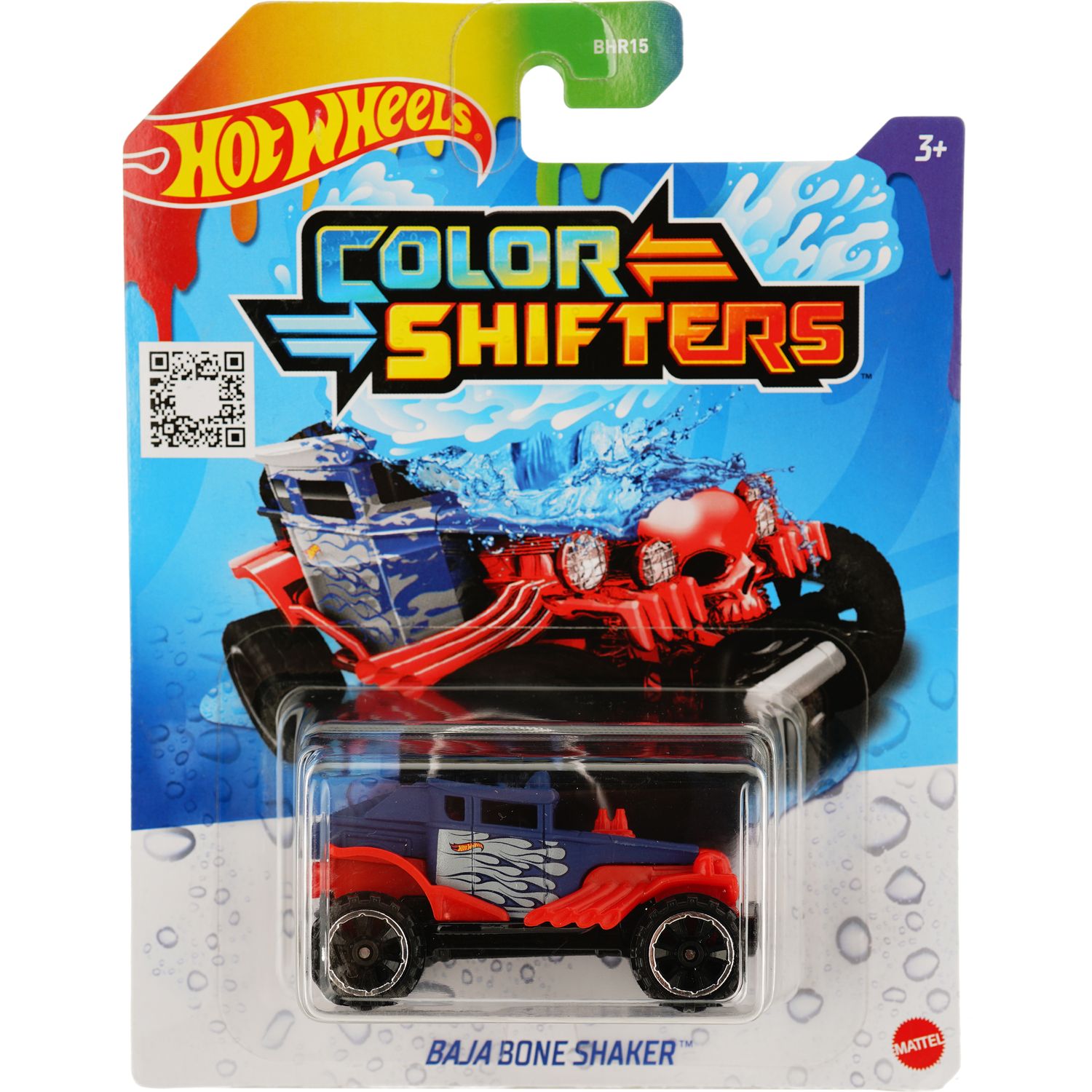 Машинка Hot Wheels Изменения цвета Baja Bone Shaker (BHR15) - фото 1