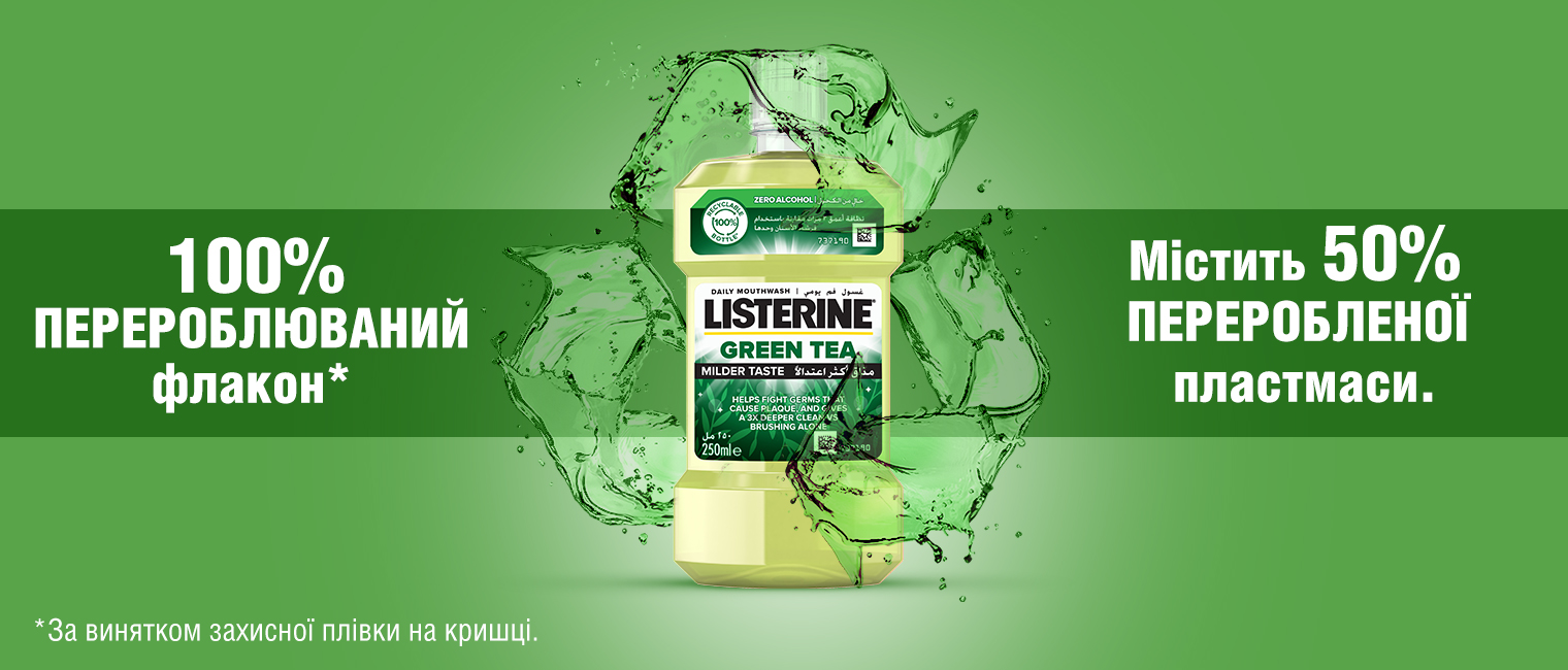 Ополаскиватель для полости рта Listerine Зеленый Чай 250 мл - фото 3