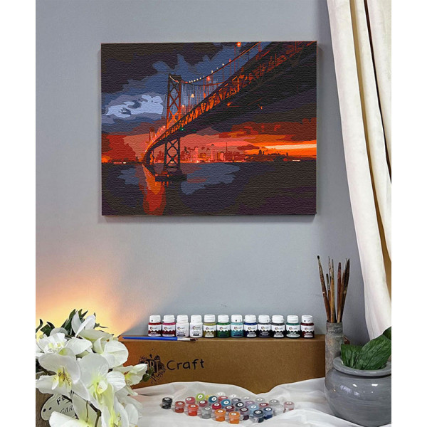 Картина за номерами ArtCraft Golden Gate Bridge 40x50 см (11003-AC) - фото 3