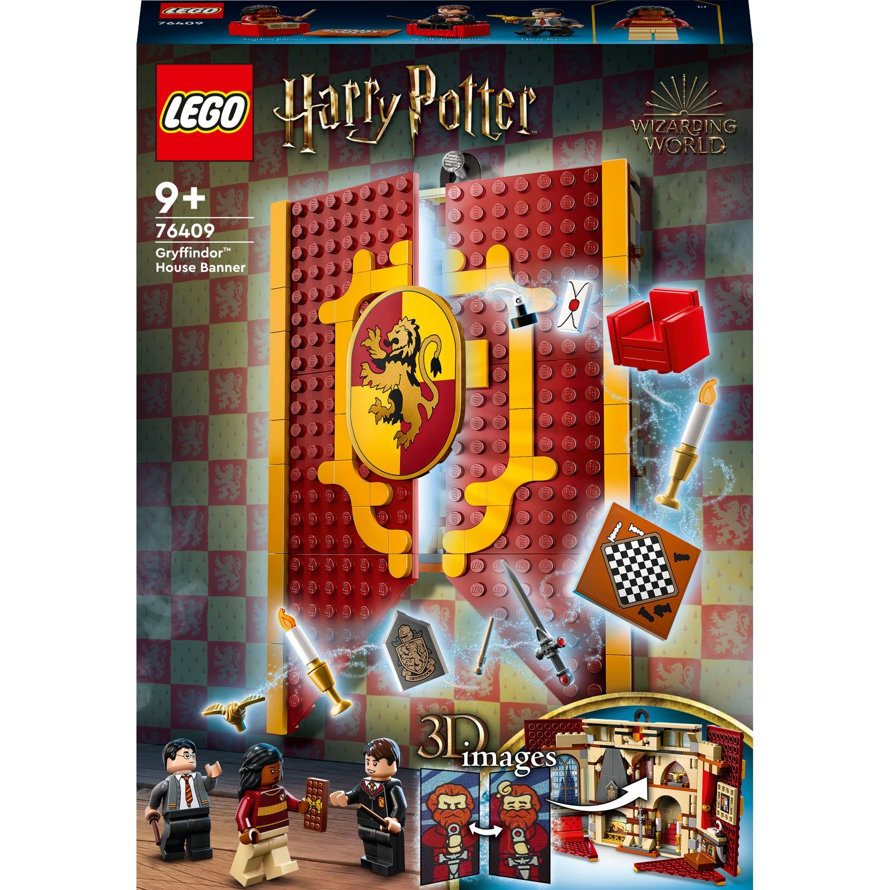 Конструктор LEGO Harry Potter Прапор гуртожитку Ґрифіндор, 285 деталей (76409) - фото 2
