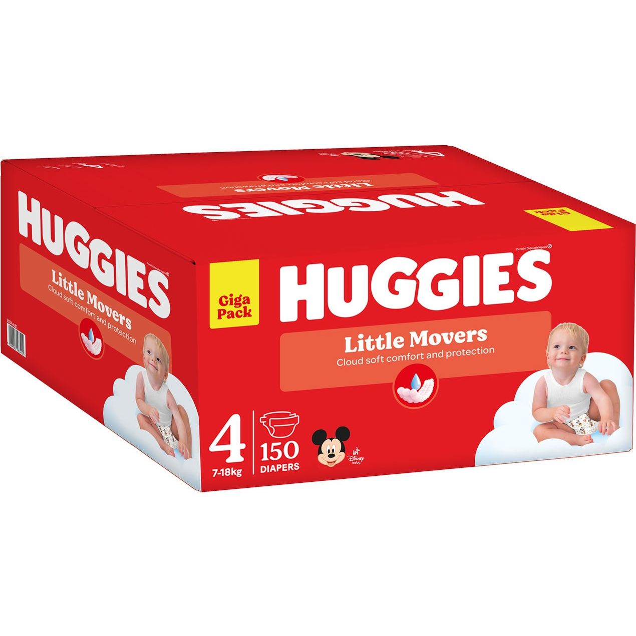 Подгузники Huggies Little Movers Giga 4 (7-18 кг) 150 шт. - фото 2