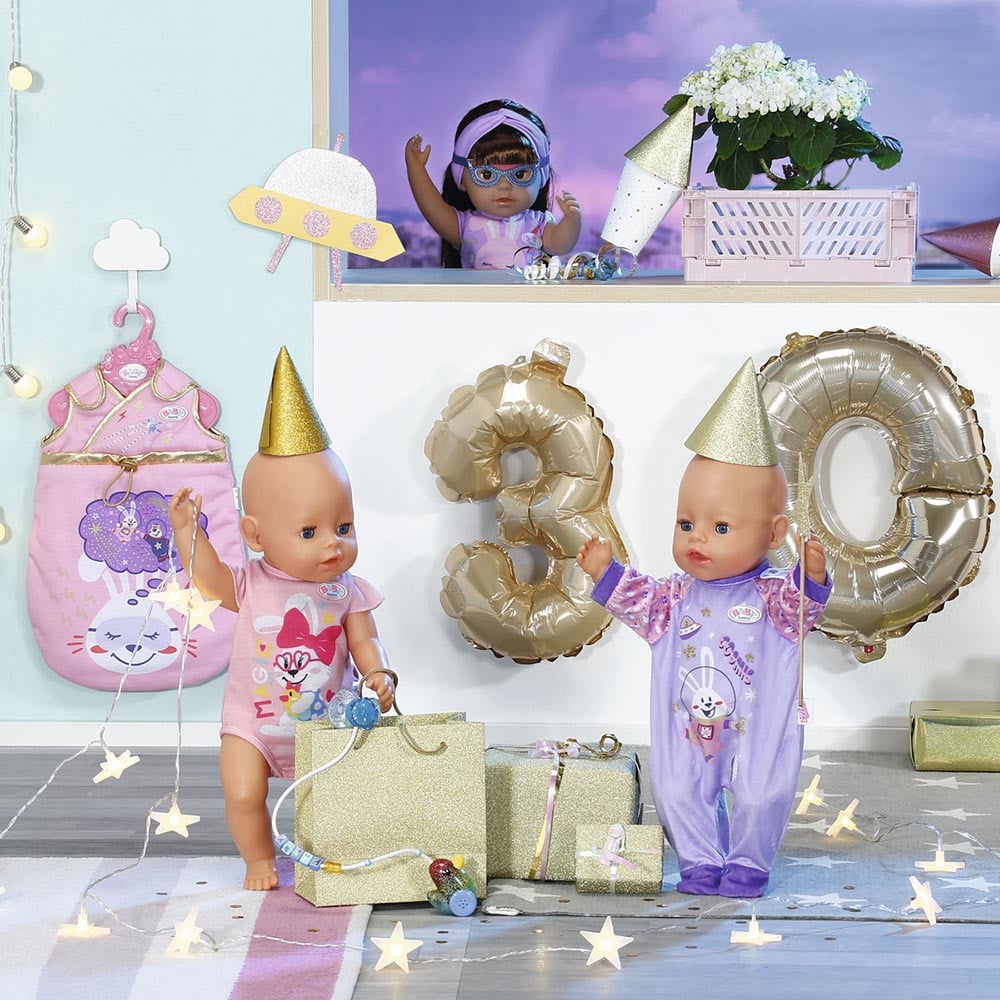 Одежда для куклы Baby Born Праздничный комбинезон лавандовый (831090-1) - фото 6