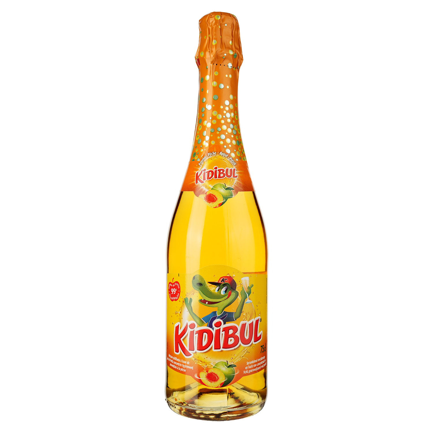 Напиток Kidibul Яблоко-персик безалкогольный 0.75л (811053) - фото 1