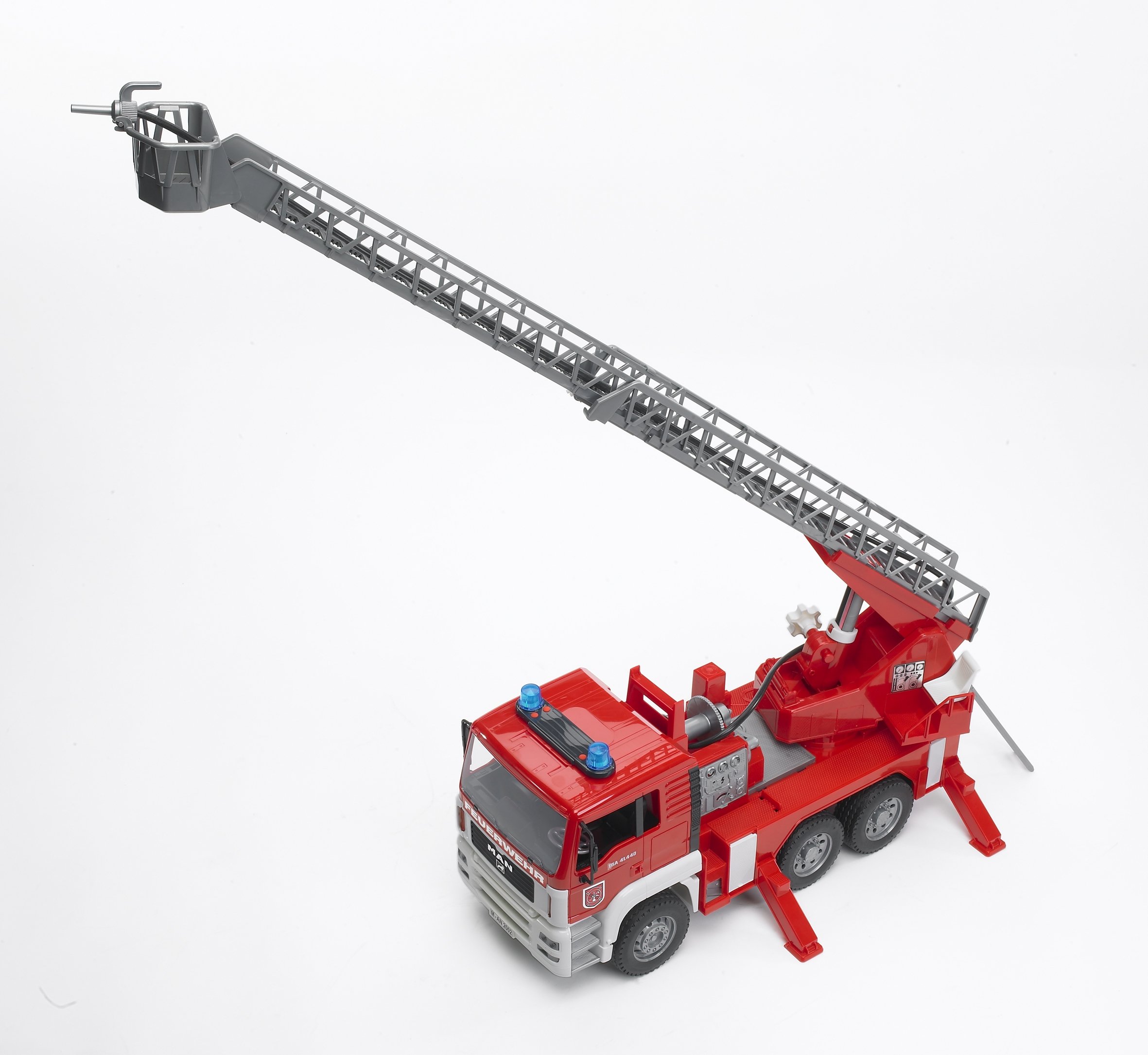 Пожежна вантажівка з драбиною Bruder, червоний (02771) - фото 3
