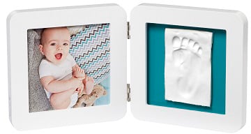 Двойная рамка Baby Art, белая с многоцветными подложками и отпечатком (3601097100) - фото 2